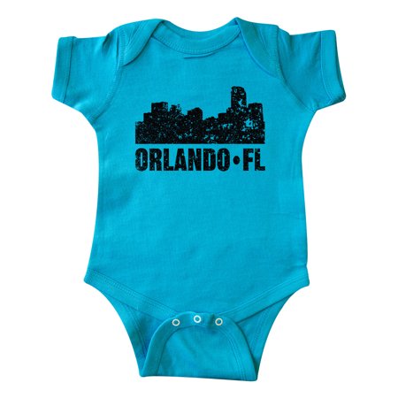 

Inktastic Orlando Skyline with Grunge Gift Baby Boy or Baby Girl Bodysuit