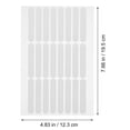 thumbnail image 2 of SHINYPASING Nail Display Tape 4Sheets Clear Adhesive Rectangular for Women Nail Artists, 2 of 8