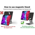thumbnail image 3 of Soporte magnético para iPad, soporte magnético flotante giratorio multiángulo para iPad Pro 12,9, compatible con Apple iPad Pro de 12,9 pulgadas, iPad Pro de 3ª/4ª/5ª generación, 3 of 8