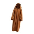 thumbnail image 4 of Capa con capucha de Halloween, capa de cosplay de longitud completa para fiesta Marrón, 4 of 9
