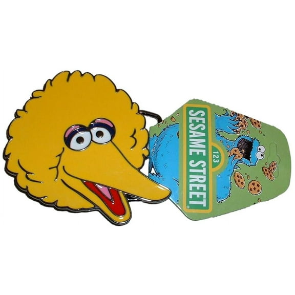 Big Bird Yellow Enamel Metal Belt Buckle
