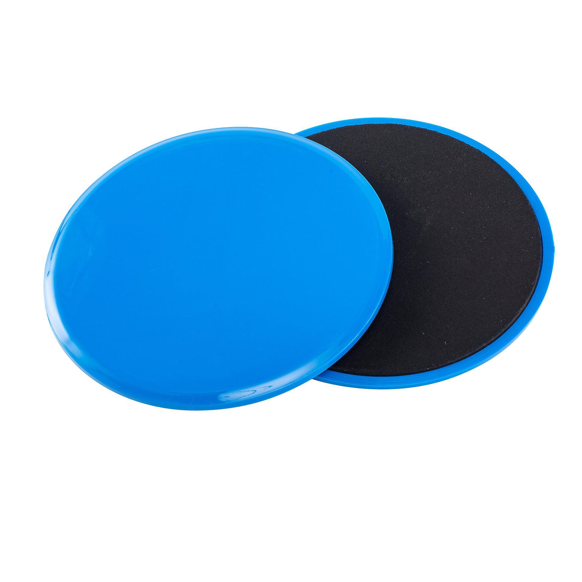 blue-2pcs Gliding Discs Slider Fitness Disc Exercise Sliding Plate for Yoga Gym Abdominal Core Training