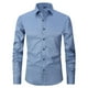 thumbnail image 1 of Blusa y camisa de manga larga con cuello vuelto Camisa de vestir de manga larga para hombre Camisa de vestir de manga larga de corte regular Casual con botones Blusa y camisa de manga larga lisa con c, 1 of 3