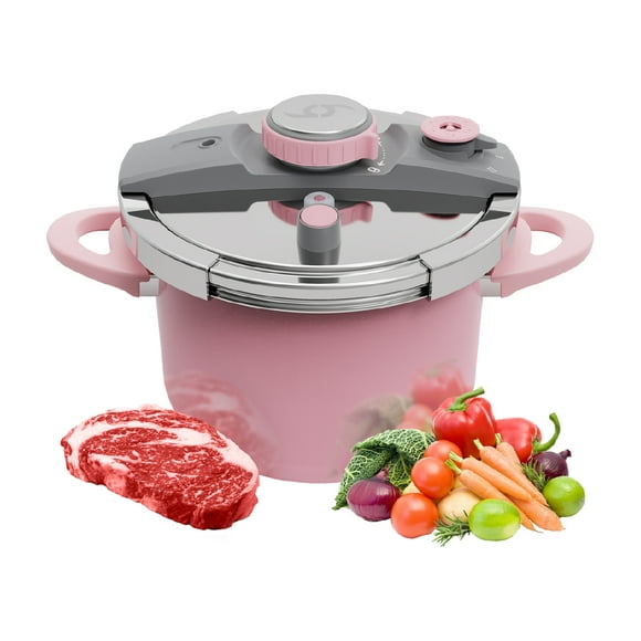 Bogner Olla de Presión 6L Acero Inox Rosa BPC06P