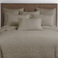 thumbnail image 3 of Homthreads - Beckett Bedspread Set -King Bedspread + Two King Pillow Shams - Microfiber Jacquard - Damask Scroll - Taupe - Bedspread Size (120 x 118 in.) and Pillow Sham Size (36 x 20 in.), 3 of 5