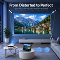 thumbnail image 5 of Groview Native 1080P Movie Projector, 4K Outdoor Projector with WiFi and Bluetooth, 350 ANSI Lumens, Auto Keystone & Electric Focu, 200" Display Home Theater Mini Projector for Indoor and Outdoor, 5 of 9
