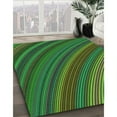 thumbnail image 3 of Ahgly Company Machine Washable Indoor Round Transitional Dark Forest Green Area Rugs, 6' Round, 3 of 7
