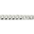 thumbnail image 2 of 925 Sterling Silver 14mm Beveled Curb Chain Necklace Pendant Charm, 2 of 9