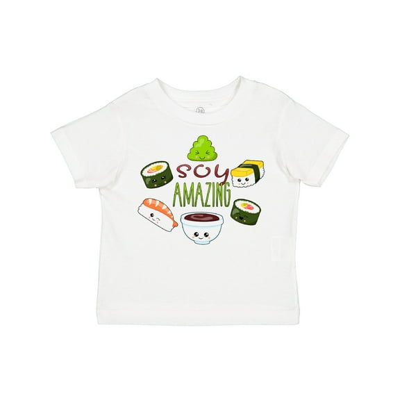 Inktastic Soy Amazing- Cute Sushi and Wasabi Boys or Girls Toddler T-Shirt