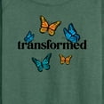 thumbnail image 3 of Instant Message - Transformed Butterflies - Women's Lightweight French Terry Long Sleeve Shirt, 3 of 6