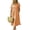 Orange, variant on sicmoss Summer Women's Yellow Striped Cotton Short Sleeve Shirt Dress Midi Long Relaxed Fit with Button-Down Collar