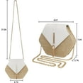 thumbnail image 5 of Straw Crossbody Bag for Women Cute Shoulder Handbag Summer Beach Bag Purse with Tassel, 5 of 7