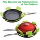 thumbnail image 4 of Protectores de ollas y sartenes, juego de 12 y 3 de diferentes tamaños, separadores de ollas para evitar rayones, separar y proteger las superficies de sus utensilios de cocina (rojo/negro/gris/verde) Xemadio WMXL-308-3, 4 of 5