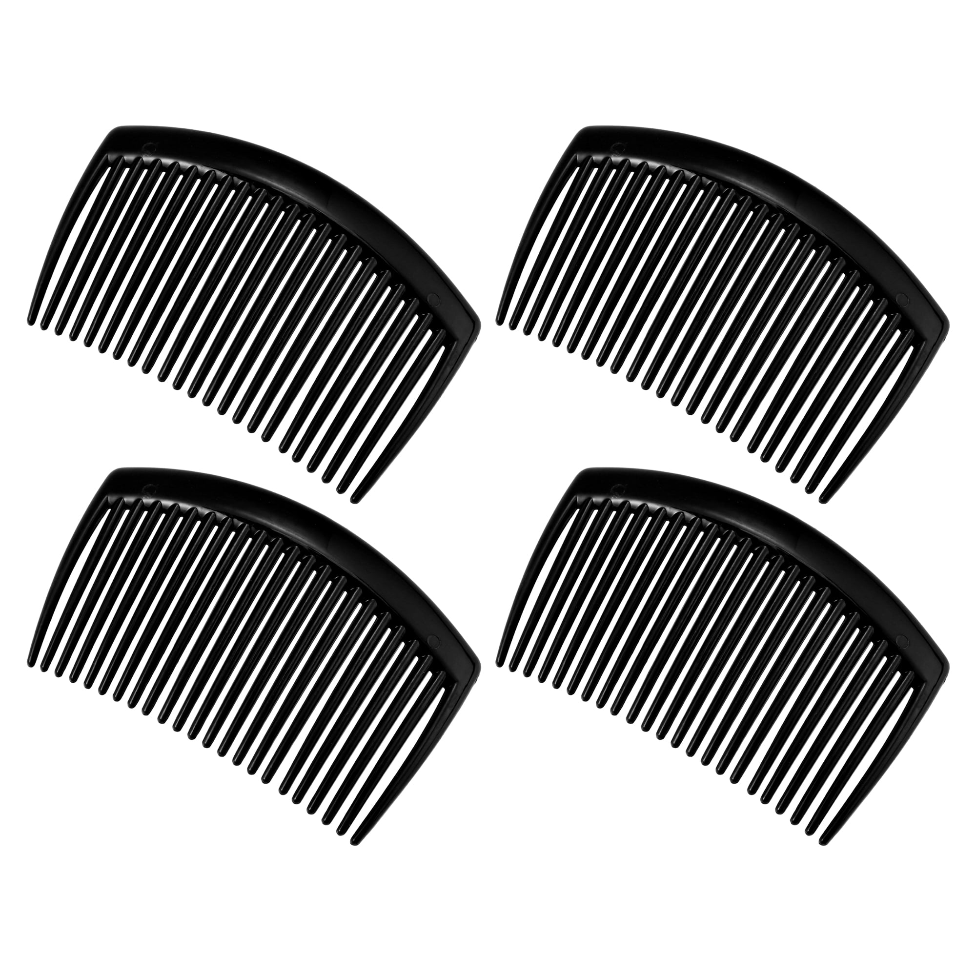 Unique Bargains 4 Pcs Classic Side Clip Hair Comb Teeth Hair Combs Hair Clip Comb 3" Plastic