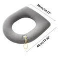 thumbnail image 2 of Toilet Seat Cushion, Thicker and Soft Toilet Seat Cushion, Easy-Install Toilet Seat Cover Pad with Handle Yellow, 2 of 9