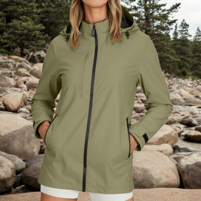 SHIXIAOO Veste Coupe-Vent Légère pour Femmes Manteau à Capuche de Randonnée en Plein Air Imperméable Décontracté Printemps Automne Coupe-Vent Imprimé pour Camping Voyage Vestes en Cuir pour Femmes Hiver Veste de Sport pour Filles