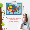 thumbnail image 2 of UNCLE WU United States Map Wall 18" x 24" Poster, 2 of 7