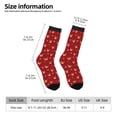 thumbnail image 2 of Disketp Christmas Deer B Unisex Crew Socks Lightweight Breathable Ventilation Ankle Socks, Mid-calf socks for Daily, 2 of 6