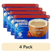 (4 pack) Maxwell House International Hazelnut Cafe Beverage Mix, 9 oz. Canister