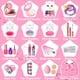 thumbnail image 4 of Kit de Maquillaje Lavable Heaning para Niñas de 3 a 12 Años, 4 of 7