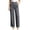 Dark Gray, variant on Swanpen Women's High Waist Elastic Waistband Wide Leg Pants, Casual Straight Leg Comfort Trousers for Everyday Wear