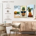 thumbnail image 4 of Elephant Stock Pineapples Wall Art - Horizontal Multi Panel Canvas - Living Room Wall Decor - Food And Drink Multi Panel - Orange And Green Decor - 23" x 14", 4 of 4