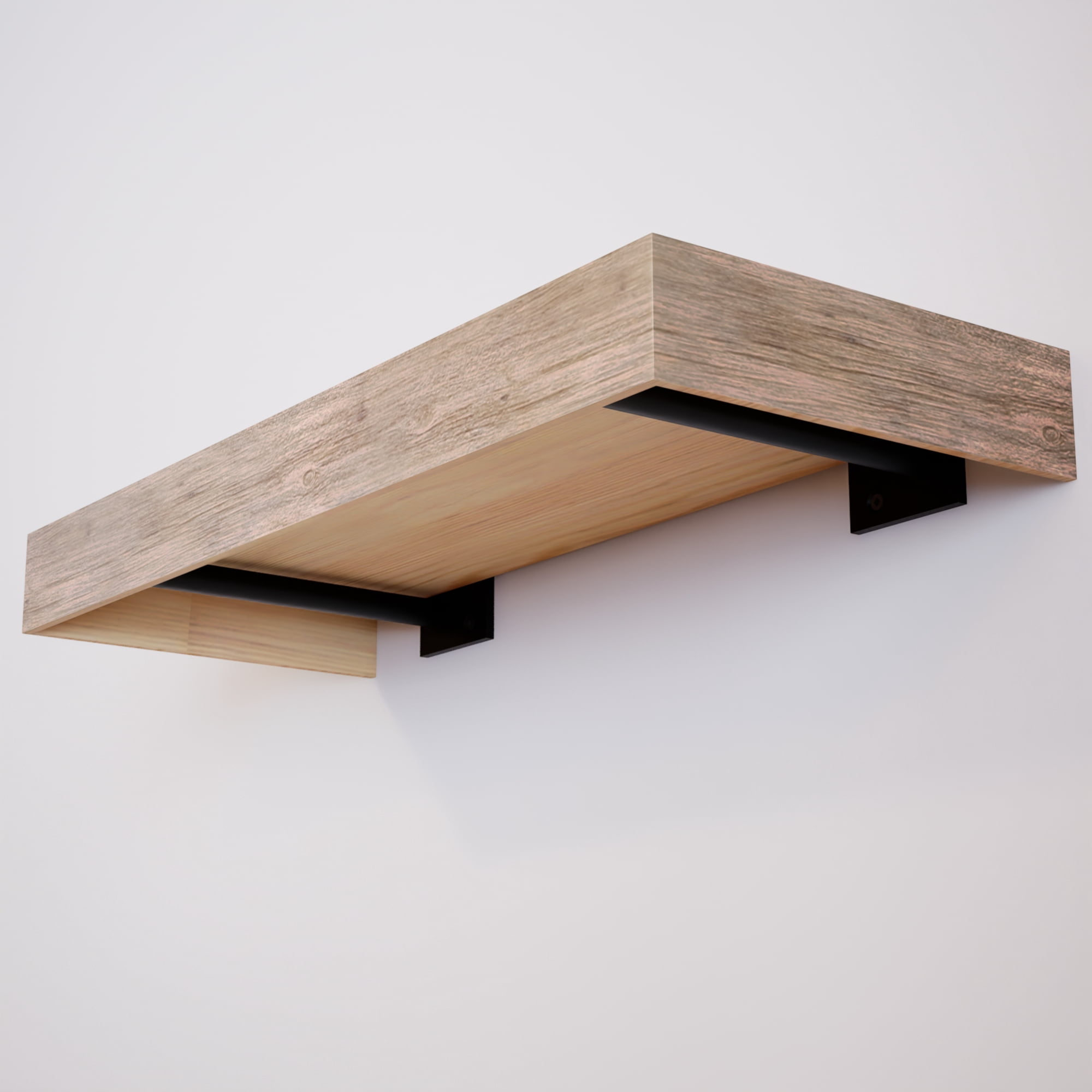 The Original™ Round Free Floating Shelf Brackets (3 peg 6 1/2 inch)