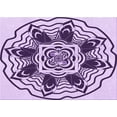 thumbnail image 1 of Ahgly Tapis Rectangulaire Lavable en Machine Intérieur Transitionnel Fleur Rose, 7 Pieds x 9 Pieds, 1 of 7