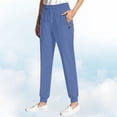 thumbnail image 2 of LEKODE Pants for Women Moisture Wicking Pants Lounge Pants Fashion Pants Running Pants Joggers for Women Chino Pants Beach Pants Soft Pants for Track Pants Women Blue M, 2 of 7
