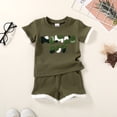 thumbnail image 4 of Younger Tree Baby Boy Summer Clothes Letter Short Sleeve T-Shirt Shorts Outfits Set for 6-12 Months, 4 of 9