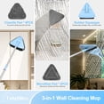 thumbnail image 5 of TidyBliss Wall Cleaner Mop with 80” Long Handle (Blue), 5 of 9