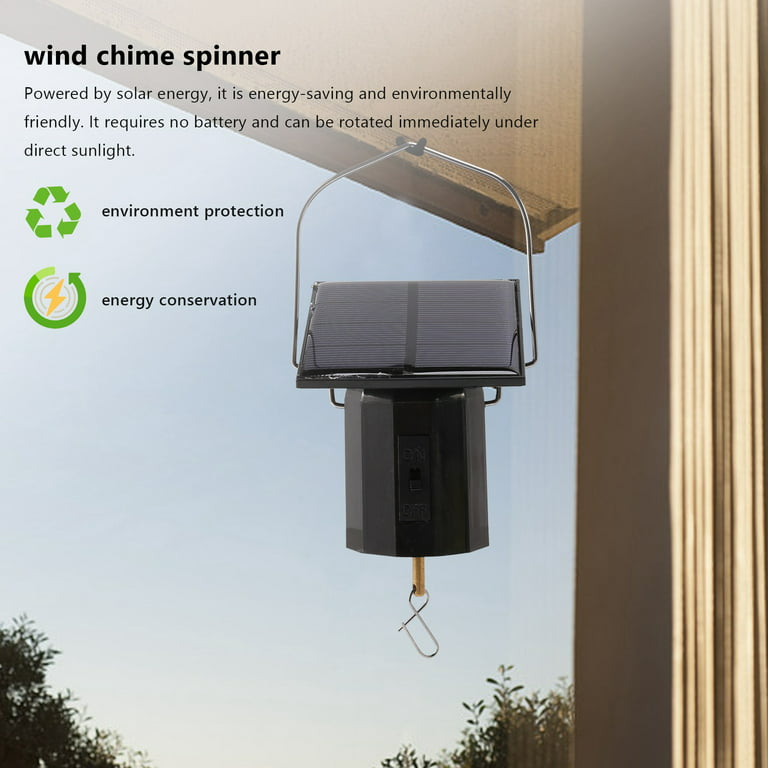 Solar Hanging Display Motor Rotating Small Motor Solar Energy Wind Motor  Multi-Purposes Rotatable Hook 2Pcs