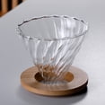 thumbnail image 3 of Pour Over Coffee Maker, 20 oz Borosilicate Glass Carafe Filter by Gsform, Drip Coffee Maker for Home Café Restaurant Camping, 600 ml, Clear, 3 of 5