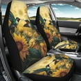 thumbnail image 3 of Yuyamidu Hummingbird Car Seat Cover Fall Sunflowers Car Bucket Cushion Waterproof Auto Seat Cover Sets for Trucks Vans SUV, Universal Auto Accessories, 3 of 7
