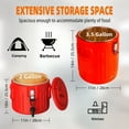 thumbnail image 4 of 3.43gal Insulated Beverage Bucket: Multi-Purpose Ice Bucket for Hot & Cold Drinks, Ideal for Camping, Parties, and Outdoor Events, Portable Water Cooler|Jug for Camping Party Sports Essentials, 4 of 6