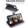 thumbnail image 4 of IBAOLEA iPhone 11 Case, iPhone 11 Wallet Case with Card Holder, PU Leather Flip Case with Kickstand and Magnetic Closure, TPU Shockproof Interior Protective Cover for iPhone 11 6.1 Inch (Red) Gray, 4 of 7