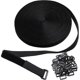thumbnail image 4 of Reusable Adjustable Nylon Cinch Strap with Buckle for Organizing Storage Black 5m, 4 of 5