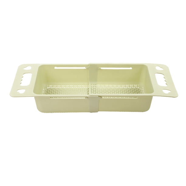 1 cesta de drenaje retráctil para fregadero, colador para lavar verduras y frutas, para el hogar, restaurante, color verde.