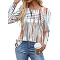 thumbnail image 2 of Fantaslook Long Sleeve Shirts for Women Fall Dressy Casual Blouses Fashion Pleated Tunic Tops, 2 of 8