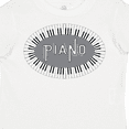 thumbnail image 4 of Inktastic Piano Keys Oval Boys or Girls Toddler T-Shirt, 4 of 5