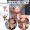 thumbnail image 2 of Caja de pañuelos creativa con dibujos animados, caja de servilletas para guardar papel para el coche, el hogar y el baño, tipo colgante decorativo, no solo un regalo, sino también una atractiva, 2 of 4