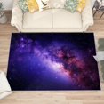 thumbnail image 4 of 3x5 Rug, Galaxy Door Mat Washable Non Slip Soft for Entryway, Space Purple Nebula Rug, Universe Carpet, Galaxy Home Decor & Gifts, 4 of 7