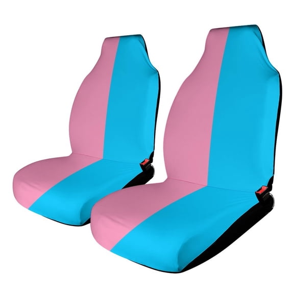 Car Seat Covers Pink Blue Split 2 Piece Soft Bucket Auto Seat Protector Universal Fit for SUV Sedan Van