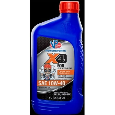 VP7194003 1 Liter X4-500 10W40 Semi-Synthetic Offroad Engine Oil