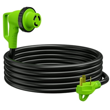 Leisure Cords-15FT 30 Gauge 15ft Black 1 Outlet Locking RV Extension Cord