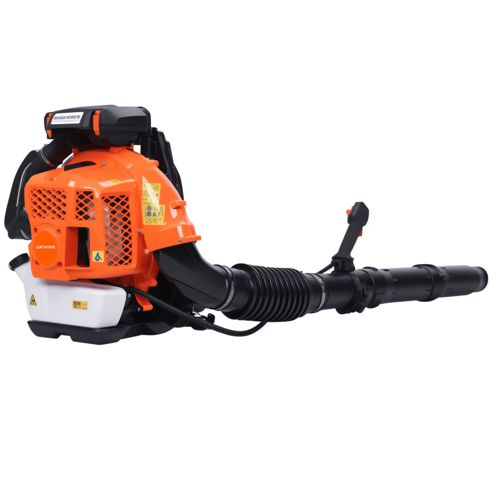 Xssm Leaf Blower, 80CC Backpack Gas Leaf Blower, Gas Blower, Up to 900CFM, Powerful Clearing, for Lawn Care Yard Dust Debris (Orange)