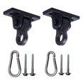 thumbnail image 1 of Colgador para columpios ABUSA, resistente, negro, 2273 kg de capacidad, paquete de 2, 1 of 7