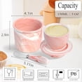 thumbnail image 3 of Ceramic Butter Crock with Lid & Spreader Knife, Butter Keeper - Ideal Butter Storage & Countertop Butter Dish (Marble Pink with Marble Pink Knife, M), 3 of 6
