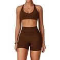 thumbnail image 1 of Conjuntos de entrenamiento for mujer, sujetador deportivo de 2 piezas, camiseta sin mangas, leggings de cintura alta, ropa deportiva for gimnasio y yoga, top de entrenamiento for mujer, 1 of 6