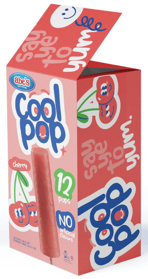 Abe's Cool Pop Cherry 12pk 660ml, Cool Pop Cherry 12pk